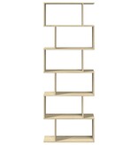 VidaXL Kamerscherm / boekenkast 6-laags 70x24x193 cm hout sonoma eiken
