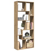 VidaXL Kamerscherm / boekenkast 67x25x161,5 cm hout artisanaal eiken