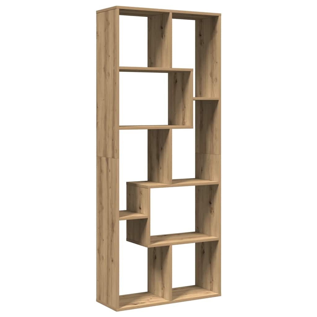 VidaXL Kamerscherm / boekenkast 67x25x161,5 cm hout artisanaal eiken