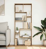 VidaXL Kamerscherm / boekenkast 67x25x161,5 cm hout artisanaal eiken