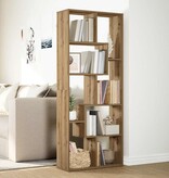 VidaXL Kamerscherm / boekenkast 67x25x161,5 cm hout artisanaal eiken