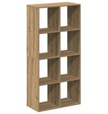 VidaXL Kamerscherm / boekenkast 69,5x29x137,5 cm hout artisanaal eiken