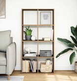 VidaXL Kamerscherm / boekenkast 69,5x29x137,5 cm hout artisanaal eiken