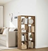 VidaXL Kamerscherm / boekenkast 69,5x29x137,5 cm hout artisanaal eiken