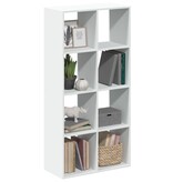 VidaXL Kamerscherm / boekenkast 69,5x29x137,5 cm bewerkt hout wit