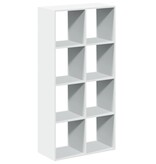 VidaXL Kamerscherm / boekenkast 69,5x29x137,5 cm bewerkt hout wit