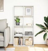 VidaXL Kamerscherm / boekenkast 69,5x29x137,5 cm bewerkt hout wit