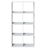 VidaXL Kamerscherm / boekenkast 69,5x29x137,5 cm bewerkt hout wit