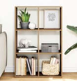 VidaXL Kamerscherm / boekenkast 69,5x29x103,5 cm hout artisanaal eiken