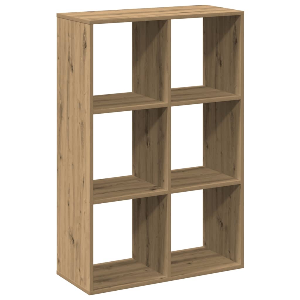 VidaXL Kamerscherm / boekenkast 69,5x29x103,5 cm hout artisanaal eiken