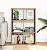 VidaXL Kamerscherm / boekenkast 69,5x29x103,5 cm hout artisanaal eiken