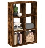 VidaXL Kamerscherm / boekenkast 69,5x29x103,5 cm hout gerookt eiken