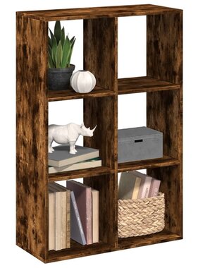 VidaXL Kamerscherm / boekenkast 69,5x29x103,5 cm hout gerookt eiken