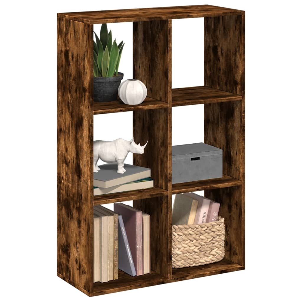 VidaXL Kamerscherm / boekenkast 69,5x29x103,5 cm hout gerookt eiken