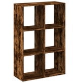 VidaXL Kamerscherm / boekenkast 69,5x29x103,5 cm hout gerookt eiken