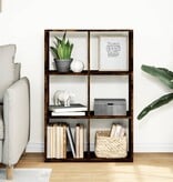 VidaXL Kamerscherm / boekenkast 69,5x29x103,5 cm hout gerookt eiken