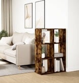 VidaXL Kamerscherm / boekenkast 69,5x29x103,5 cm hout gerookt eiken