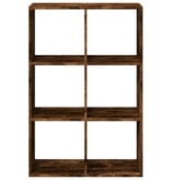 VidaXL Kamerscherm / boekenkast 69,5x29x103,5 cm hout gerookt eiken