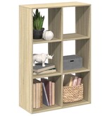 VidaXL Kamerscherm / boekenkast 69,5x29x103,5 cm hout sonoma eiken