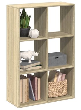 VidaXL Kamerscherm / boekenkast 69,5x29x103,5 cm hout sonoma eiken