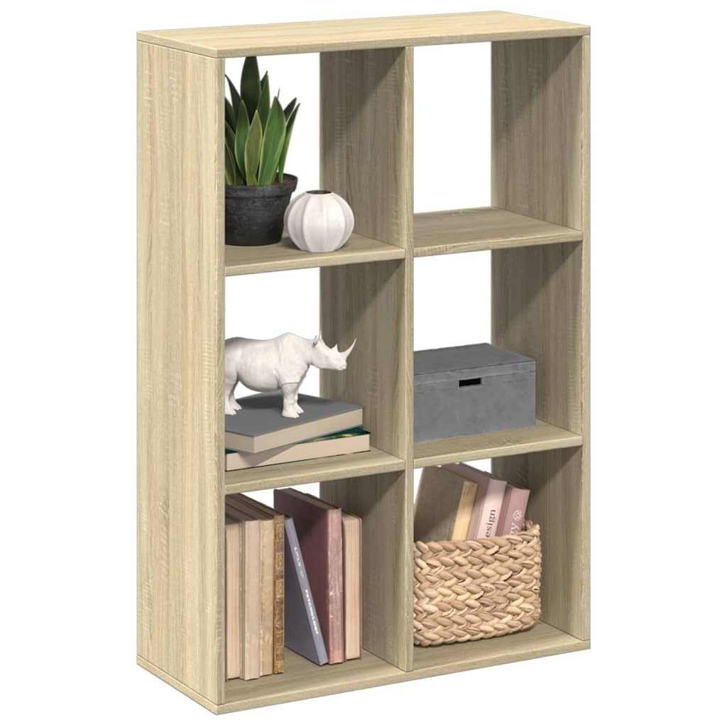 VidaXL Kamerscherm / boekenkast 69,5x29x103,5 cm hout sonoma eiken