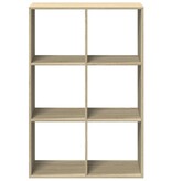 VidaXL Kamerscherm / boekenkast 69,5x29x103,5 cm hout sonoma eiken