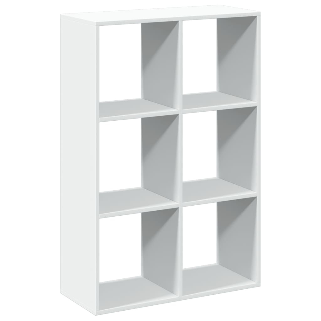 VidaXL Kamerscherm / boekenkast 69,5x29x103,5 cm bewerkt hout wit