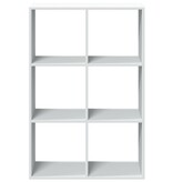 VidaXL Kamerscherm / boekenkast 69,5x29x103,5 cm bewerkt hout wit