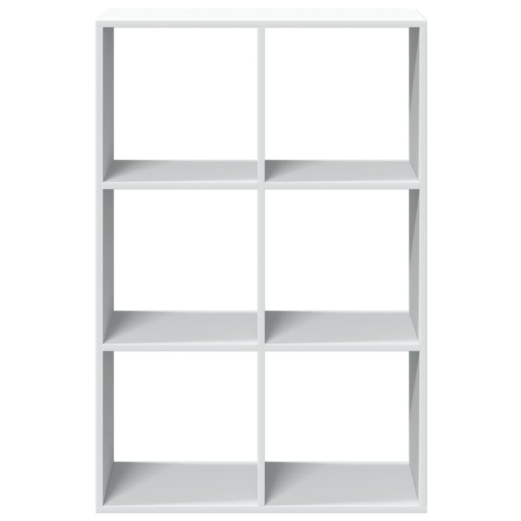 VidaXL Kamerscherm / boekenkast 69,5x29x103,5 cm bewerkt hout wit