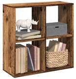 VidaXL Kamerscherm / boekenkast 69,5x29x69,5 cm hout oud houtkleur