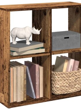 VidaXL Kamerscherm / boekenkast 69,5x29x69,5 cm hout oud houtkleur