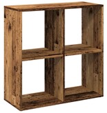 VidaXL Kamerscherm / boekenkast 69,5x29x69,5 cm hout oud houtkleur