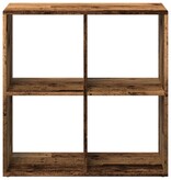 VidaXL Kamerscherm / boekenkast 69,5x29x69,5 cm hout oud houtkleur