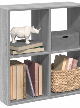 VidaXL Kamerscherm / boekenkast 69,5x29x69,5 cm hout grijs sonoma