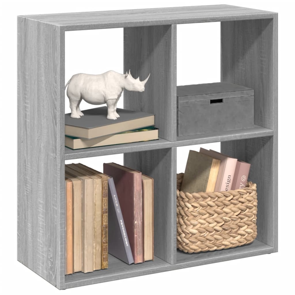 VidaXL Kamerscherm / boekenkast 69,5x29x69,5 cm hout grijs sonoma