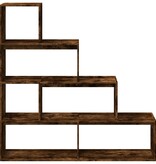 VidaXL Kamerscherm / boekenkast 143,5x29x143,5 cm hout gerookt eiken