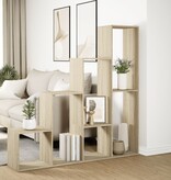 VidaXL Kamerscherm / boekenkast 143,5x29x143,5 cm hout sonoma eiken
