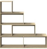 VidaXL Kamerscherm / boekenkast 143,5x29x143,5 cm hout sonoma eiken