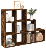 VidaXL Kamerscherm / boekenkast 137,5x29x103,5 cm hout gerookt eiken