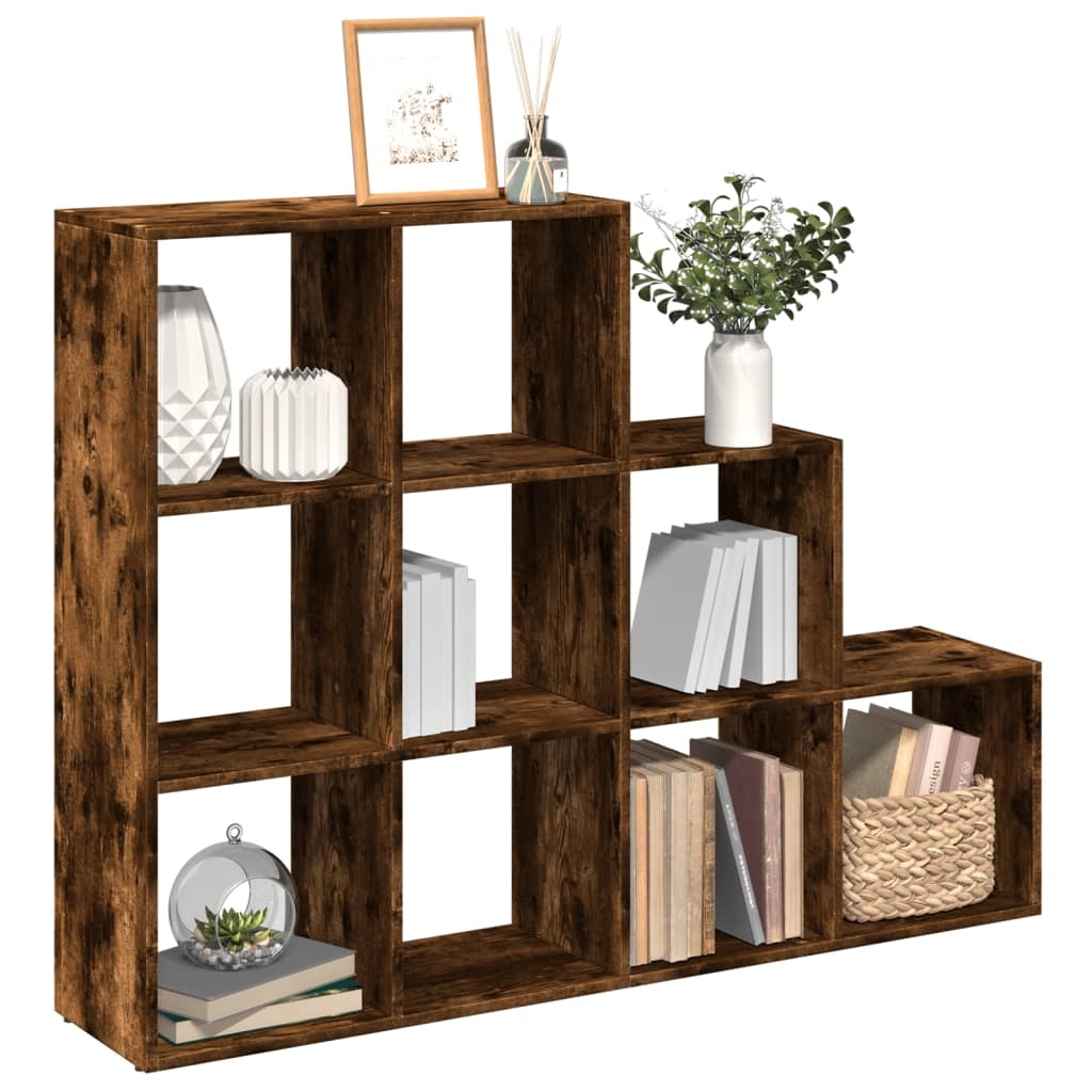 VidaXL Kamerscherm / boekenkast 137,5x29x103,5 cm hout gerookt eiken