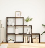 VidaXL Kamerscherm / boekenkast 137,5x29x103,5 cm hout gerookt eiken