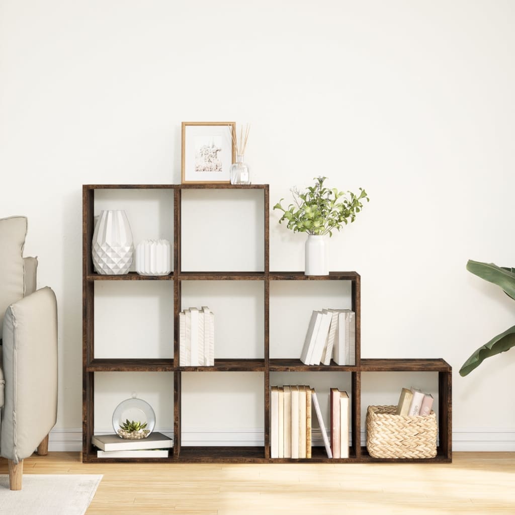 VidaXL Kamerscherm / boekenkast 137,5x29x103,5 cm hout gerookt eiken