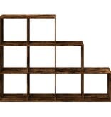 VidaXL Kamerscherm / boekenkast 137,5x29x103,5 cm hout gerookt eiken