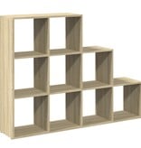VidaXL Kamerscherm / boekenkast 137,5x29x103,5 cm hout sonoma eiken
