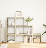 VidaXL Kamerscherm / boekenkast 137,5x29x103,5 cm hout sonoma eiken