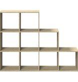 VidaXL Kamerscherm / boekenkast 137,5x29x103,5 cm hout sonoma eiken