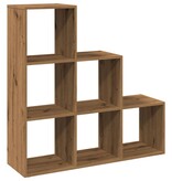VidaXL Kamerscherm / boekenkast 3-laags 99x29x99 cm hout artisanaal