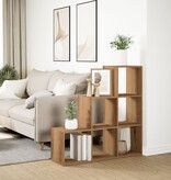 VidaXL Kamerscherm / boekenkast 3-laags 99x29x99 cm hout artisanaal
