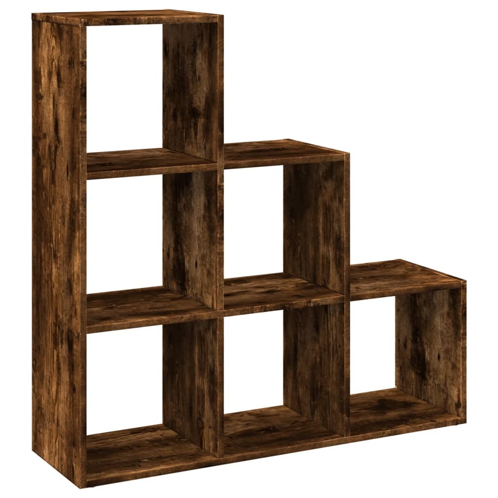 VidaXL Kamerscherm / boekenkast 3-laags 99x29x99 cm hout gerookt eiken