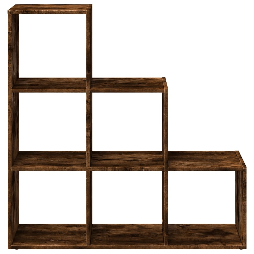 VidaXL Kamerscherm / boekenkast 3-laags 99x29x99 cm hout gerookt eiken
